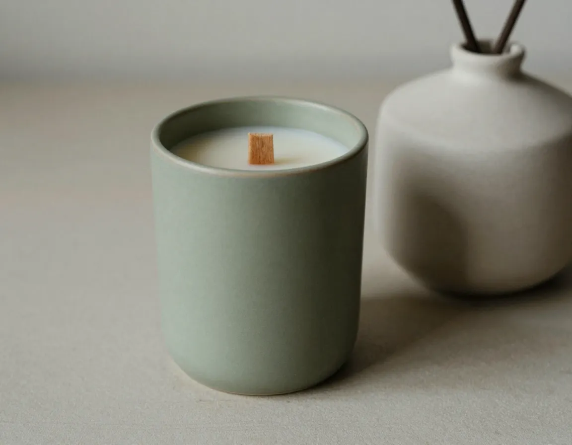 Cedar Sage luxury scented candle with earthy aromatic blend